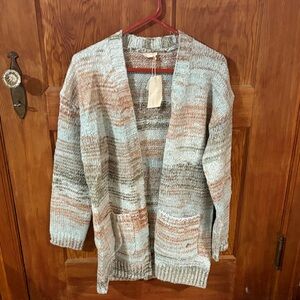 Hem & Thread Earthy Tones Knit Cardigan